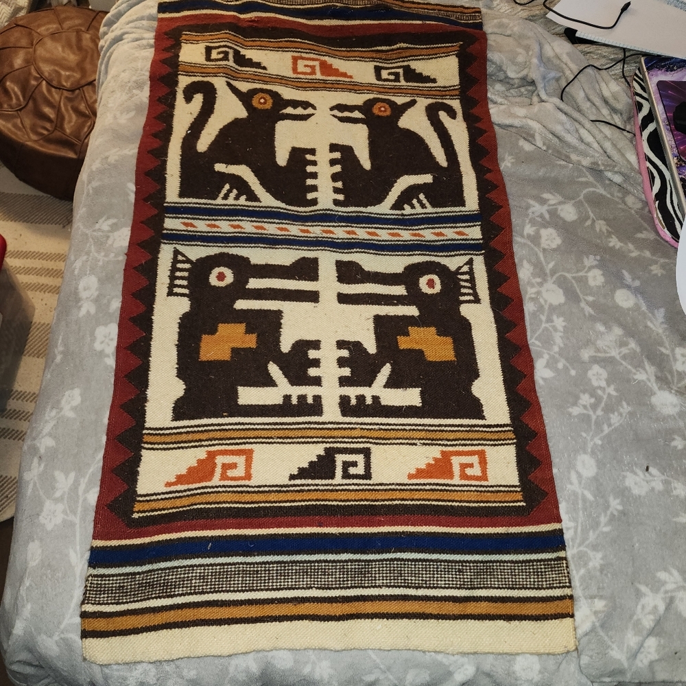 Vintage South American Wall Tapestry